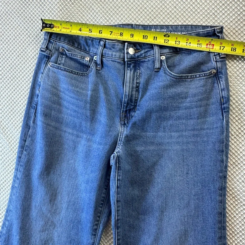 J. Crew 96 Low Rise Denim Trouser Wide Leg Jean Size 31